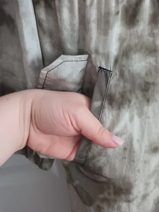 Wild Fable Lightweight Women's Hooded Forest Green Long Sleeve Rain Coat.Small - Picture 13 of 13